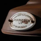 Lampa antik järn fjädring och keramiska Teresa Ferroluce Viadurini