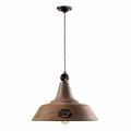 Lampa järn och keramik suspension corten Lois Ferroluce