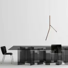 Hänglampa i massivt trä i olika ytbehandlingar Made in Italy - Orlov Viadurini