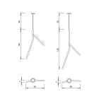 Hänglampa i massivt trä i olika ytbehandlingar Made in Italy - Orlov Viadurini