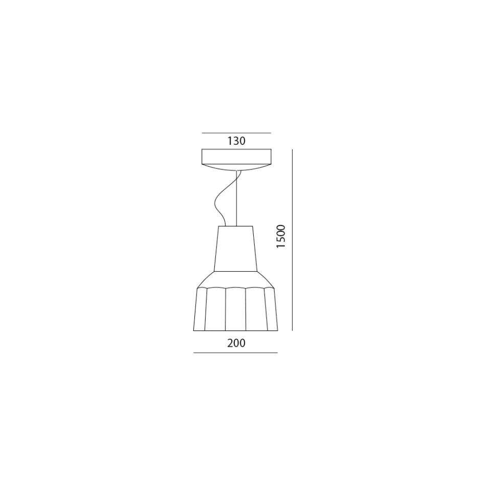 Upphängningslampa i toskansk majolika handgjord i Italien - Toscot Rossi Viadurini