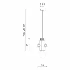 Upphängningslampa i vit, antracit eller guldmetall 2 storlekar - Meccasmo Viadurini