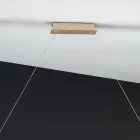 Hänglampa i guldfinish metall med dimbar LED - Raiss Viadurini