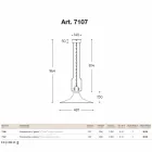 Lampa Brass Mill fjädring och koppar med krok Viadurini