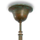 Mässing, glas och IP44-hänglampa Tillverkad i Italien - Drago Viadurini