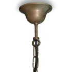 Elfico mässing, opalglas och IP44-hänglampa Viadurini