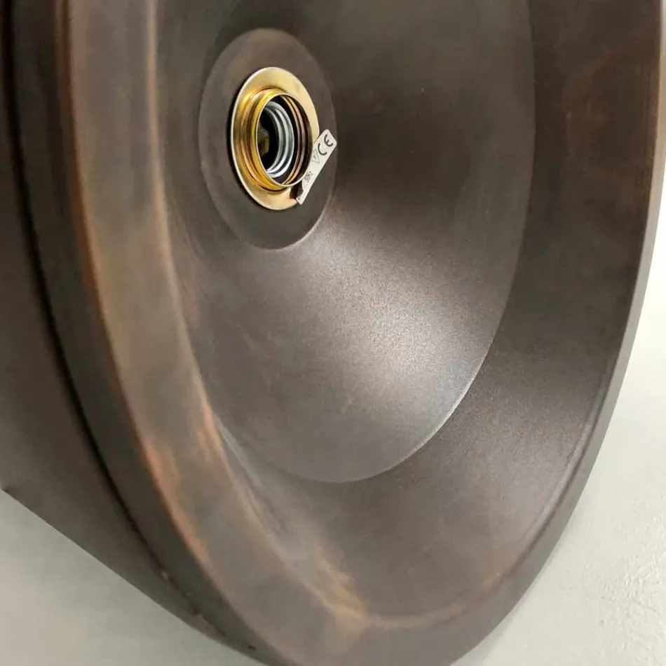 Taklampa i terrakotta, Ø37cm - Toscot Henry Viadurini