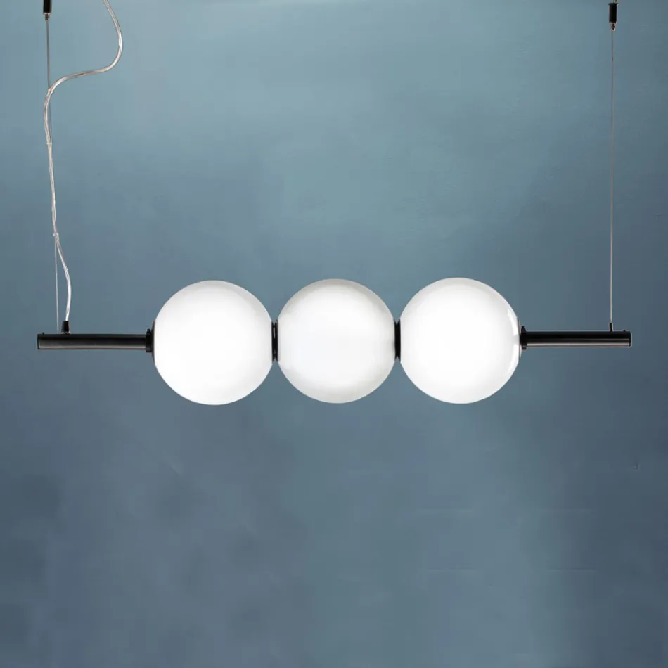 Handblåst Venedig Glas Pendellampa 95 cm - Jupiter Viadurini