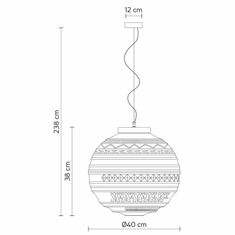 Upphängningslampa i vitt satenglas i 2 designstorlekar - Morse Viadurini
