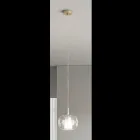 Pendellampa i blåst glas med dubbla lager tillverkad i Italien - Trilly  Viadurini