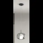 Pendellampa i blåst glas med dubbla lager tillverkad i Italien - Trilly  Viadurini