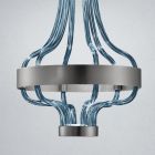 Upphängningslampa i venetianskt glas och metall Tillverkad i Italien - Deborah Viadurini