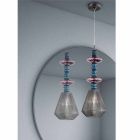 Handgjord upphängningslampa i venetiansk glas tillverkad i Italien - Amilia Viadurini