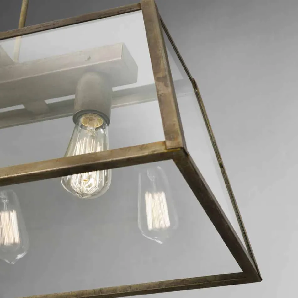 Industriell taklampa 3 London lampor Il Fanale Viadurini