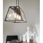 Industriell taklampa 3 London lampor Il Fanale Viadurini