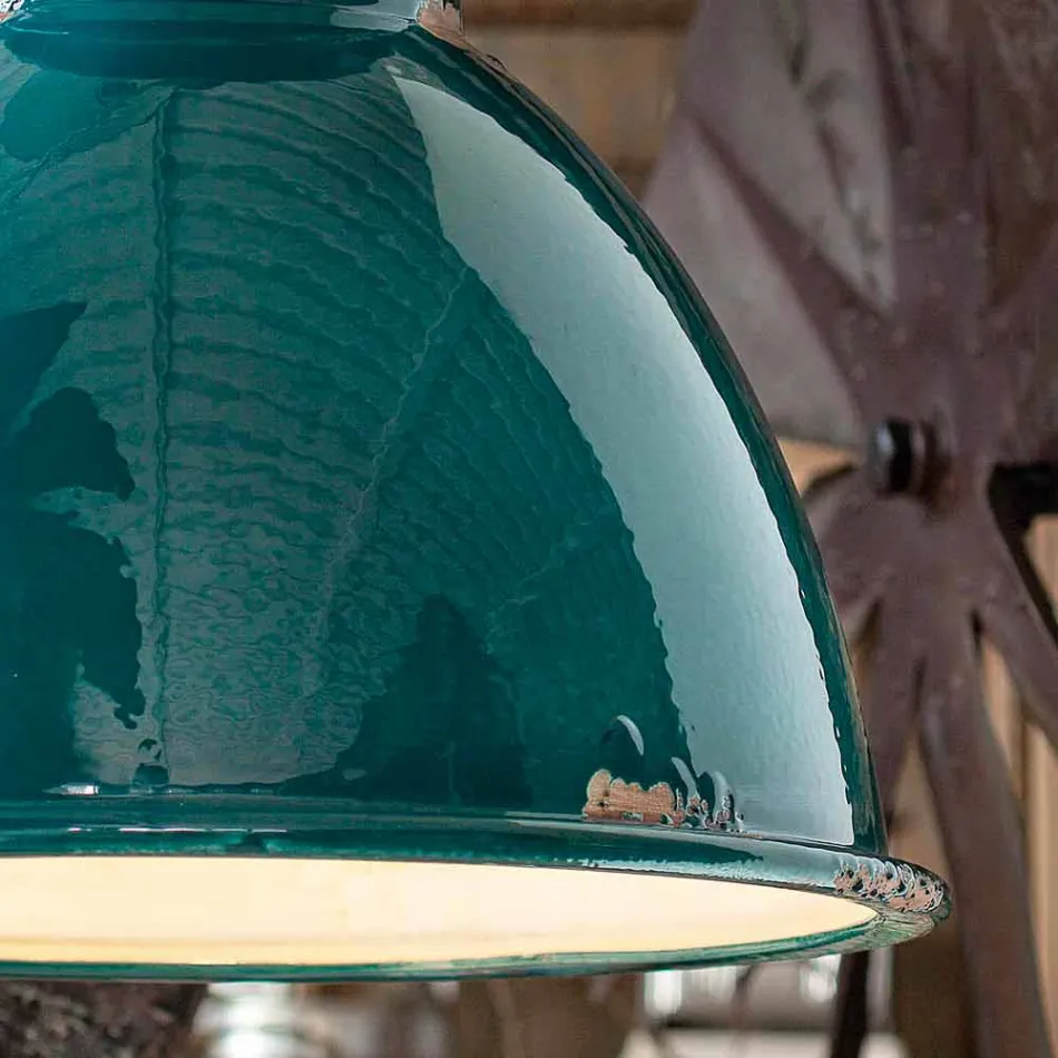 Lampa Industriell suspension handgjorda konstruktion Katie Viadurini