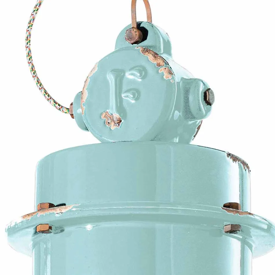 Lampa Industriell suspension handgjorda konstruktion Katie Viadurini