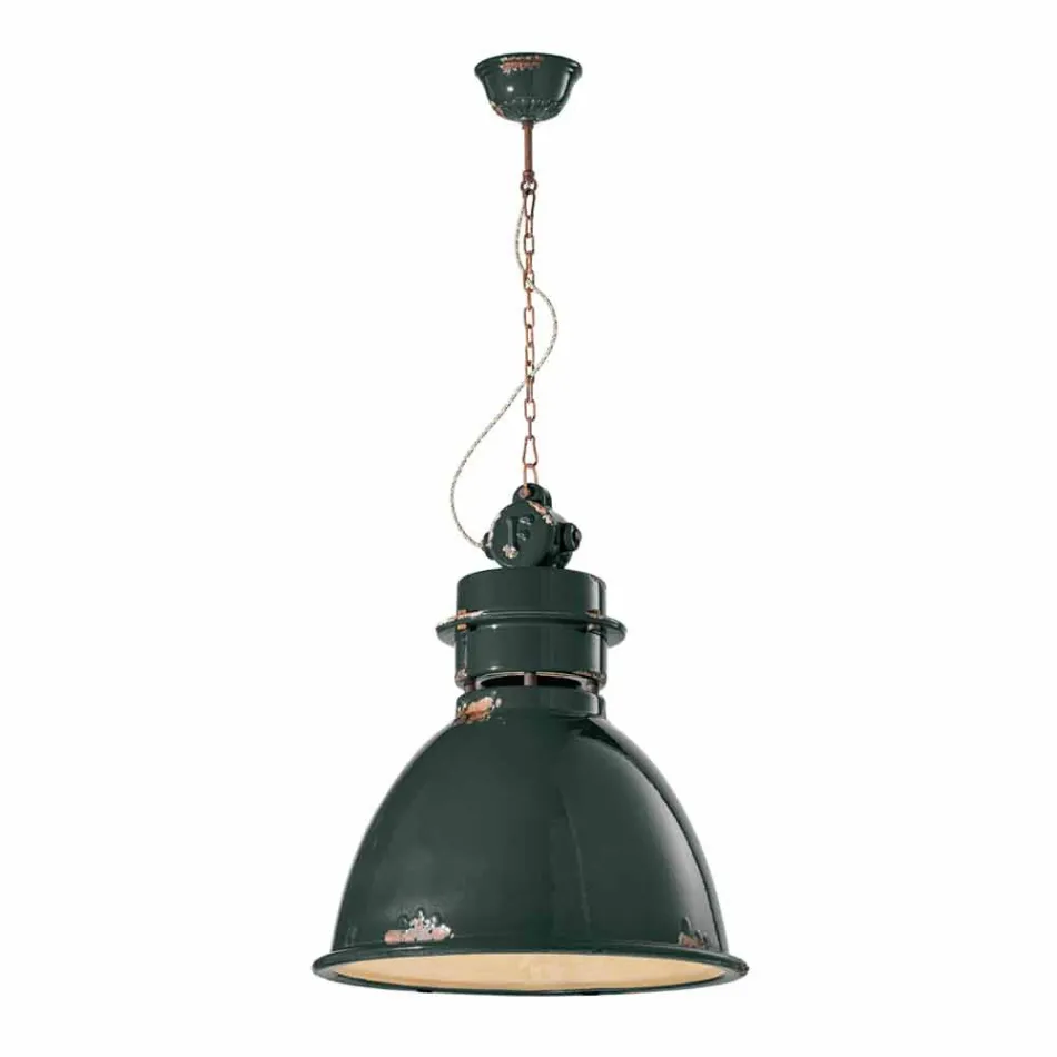 Lampa Industriell suspension handgjorda konstruktion Katie Viadurini
