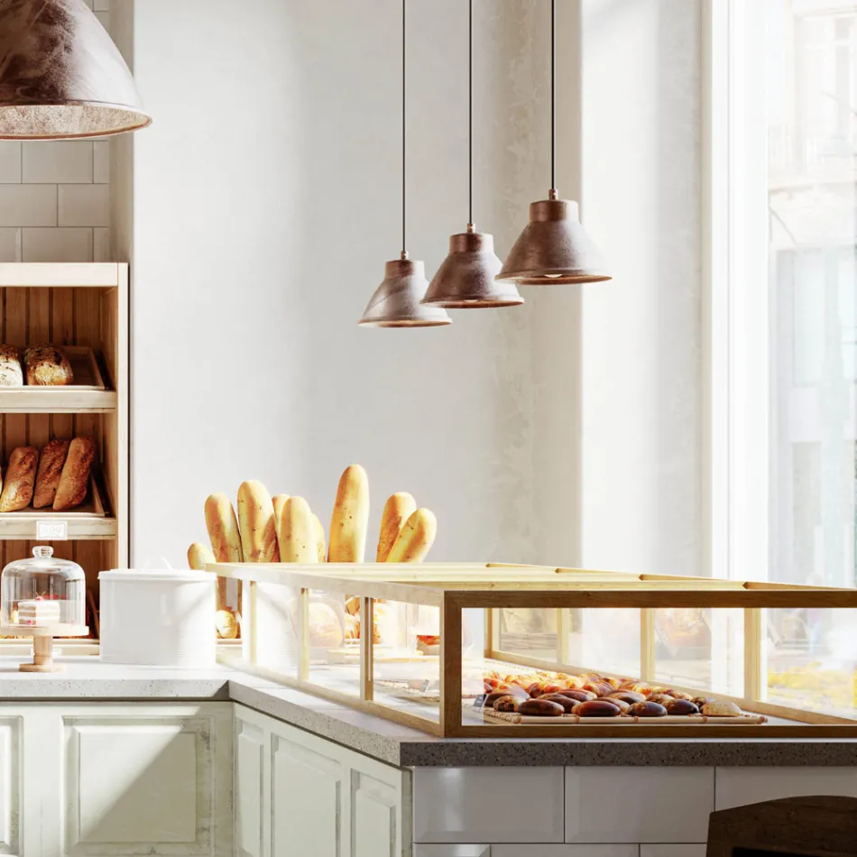 Loft Mini industrijärn taklampa Il Fanale Viadurini