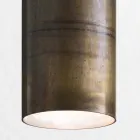 Industriell taklampa Ø 10 cm solrosor Il Fanale Viadurini