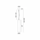 Industriell taklampa Ø 10 cm solrosor Il Fanale Viadurini