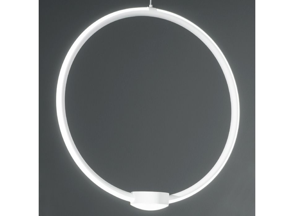 LED metallupphängningslampa med polymerdiffusor - Lumina Viadurini
