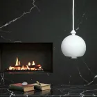 Aldo Bernardi modern upphängningslampa i keramik I Lustrini 5 Viadurini