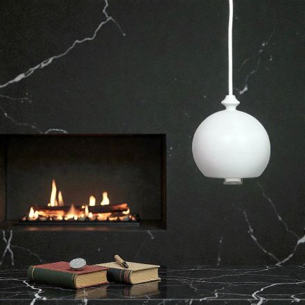 Aldo Bernardi modern upphängningslampa i keramik I Lustrini 5 Viadurini