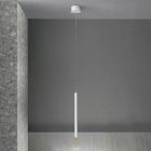 Modern hänglampa med LED-ljus i målad metall - lärk Viadurini