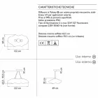 Plastupphängningslampa i molndesign - Nefos av Myyour Viadurini