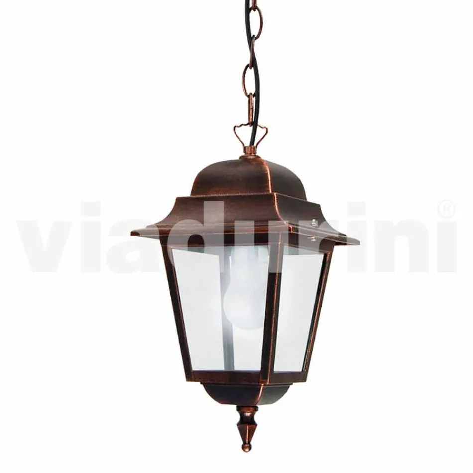 Utomhusfjädringslampa tillverkad av aluminium, tillverkad i Italien, Aquilina Viadurini