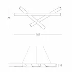 Polyeten hängande lampa Vit Slide Mesh tillverkad i Italien Viadurini