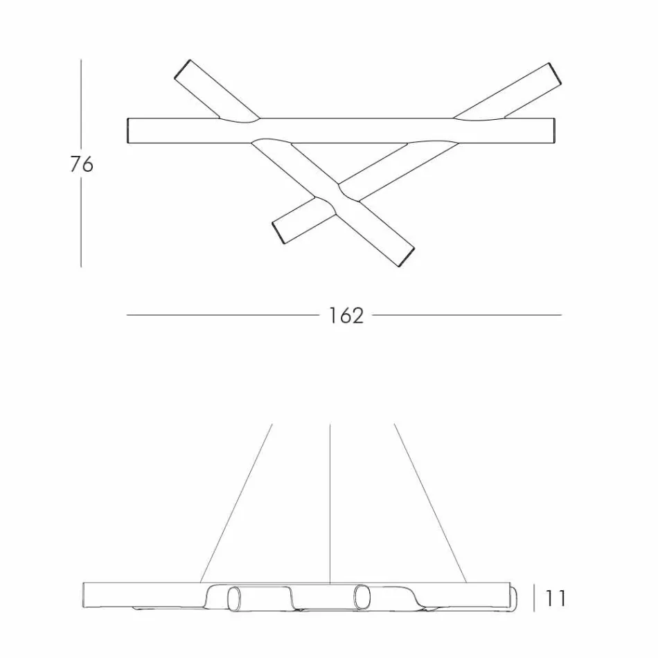 Polyeten hängande lampa Vit Slide Mesh tillverkad i Italien Viadurini