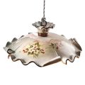 Suspension lampa rustik keramik dekorerad Ferroluce Milano