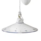 Ups och Down Hänglampa i dekorerad keramik 2 storlekar - Asti Viadurini