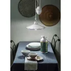 Ups och Down Hänglampa i dekorerad keramik 2 storlekar - Asti Viadurini