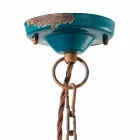 Taklampa industriell stil keramik och järn Stephanie Viadurini