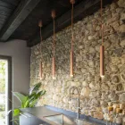 Modern rörformad fjädringslampa med flexibel kabel - Tubò Aldo Bernardi Viadurini