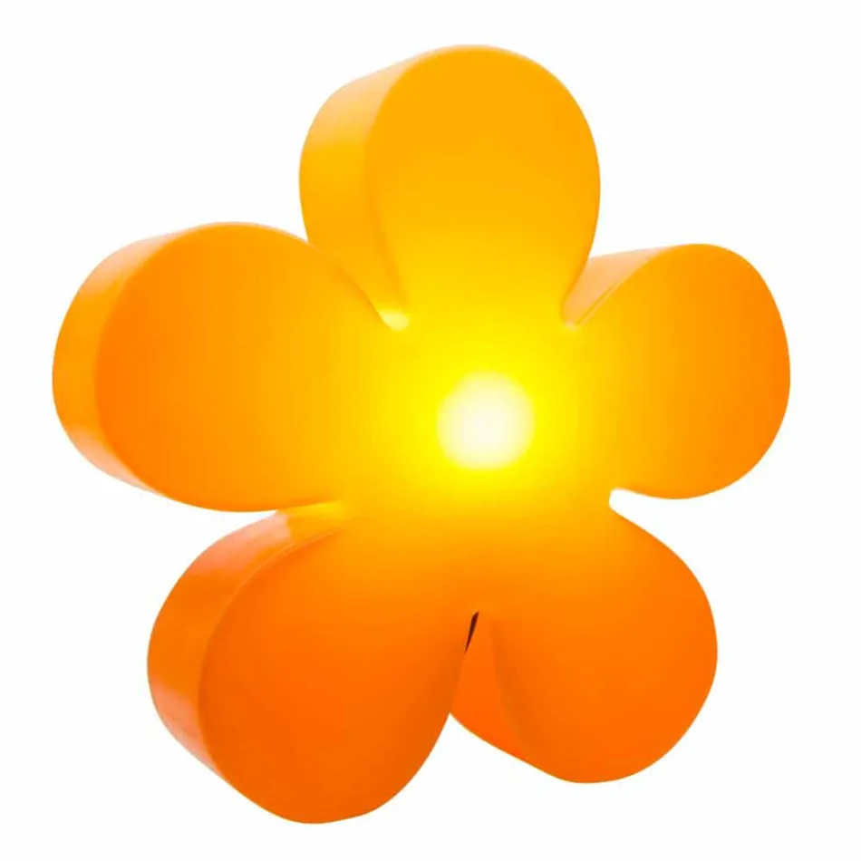 Bordslampa för färgad blomma inomhus eller utomhus modern design - Fiorestar Viadurini