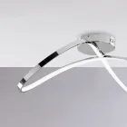 Handgjord lampa i glas och metall, perfekt för vardagsrum och sovrum – Apollo Viadurini