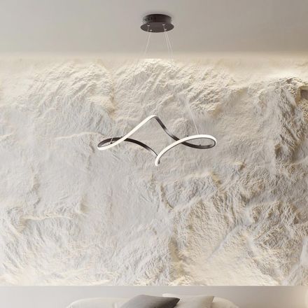 Handgjord lampa i glas och metall tillverkad i Italien för vardagsrum och sovrum - Pictor Viadurini