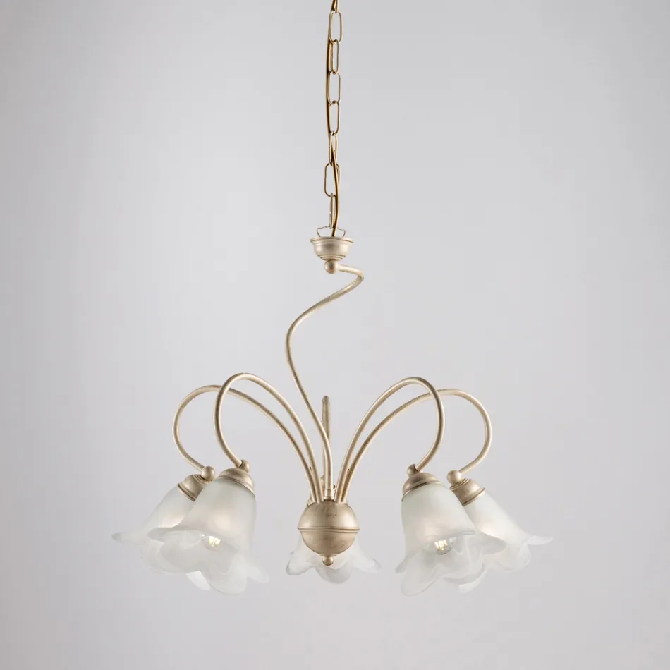 Handgjord lampa i glas och metall för eleganta utrymmen – Cometa Viadurini