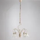 Handgjord lampa i glas och metall för eleganta utrymmen – Cometa Viadurini