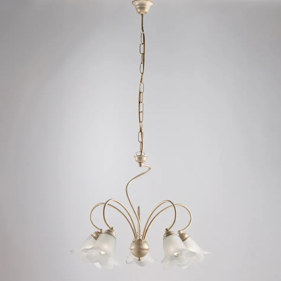 Handgjord lampa i glas och metall för eleganta utrymmen – Cometa Viadurini