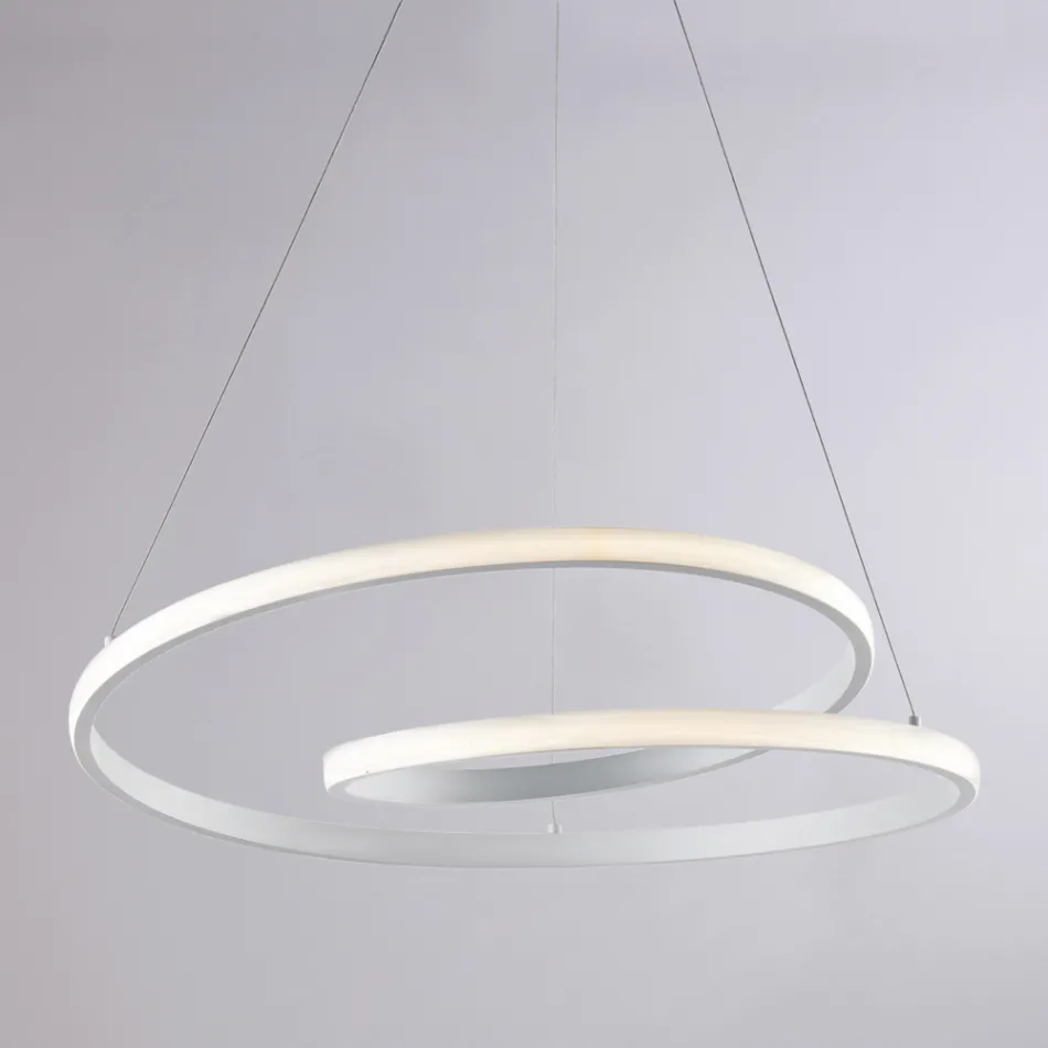 Handgjord lampa i glas och metall för eleganta interiörer – Hubble Viadurini