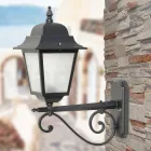Lampa med pressgjuten aluminium och glasstruktur Tillverkad i Italien - Scintilla Viadurini