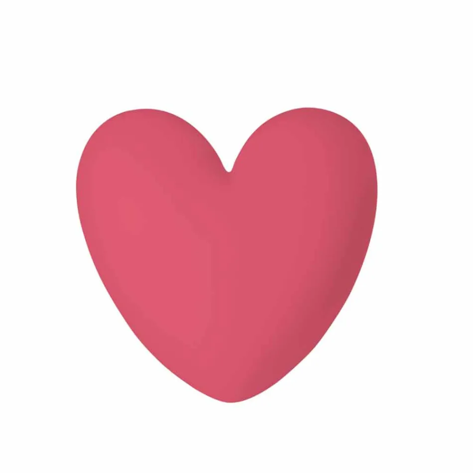 Färgad Slide Kärlek bordslampa hjärta gjord i Italien Viadurini