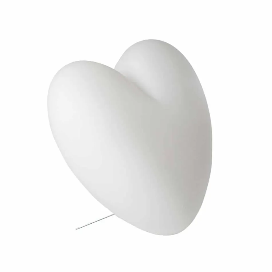 Färgad Slide Kärlek bordslampa hjärta gjord i Italien Viadurini