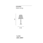 Klassisk handgjord glasstödlampa Rigaton och metall - Fievole Viadurini