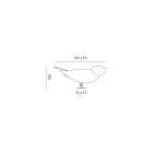 Bordslampa i emaljerad toskansk majolika Tillverkad i Italien - Uccellino Viadurini